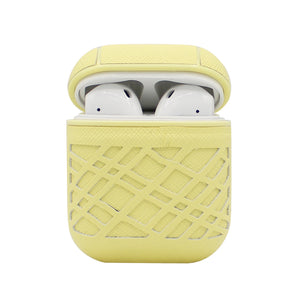 Yellow Weave AirPod Case