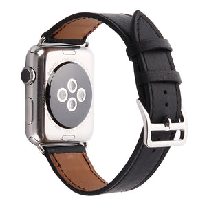 Black Single Tour Leather iWatch Band 42/44mm