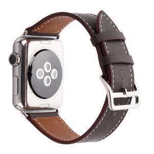 Brown Single Tour Leather iWatch Band 38/40mm