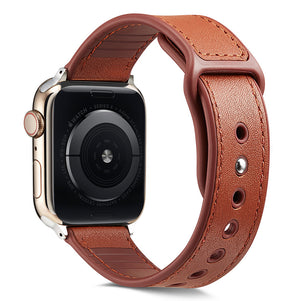 Brown TPU Leather iWatch Band 42/44mm