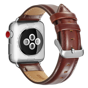 Dark Brown Luxury Leather iWatch Band 38/40mm