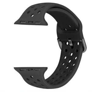 Dark Grey Breathable Silicone iWatch Band 38/40mm