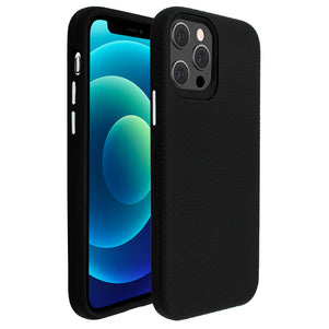 Black Ibrido Tri Case for iPhone 12 / 12 Pro