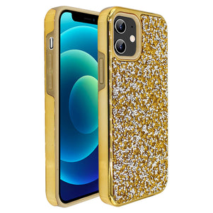 Gold Ibrido Diamond Case for iPhone 12 / 12 Pro