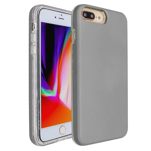 Silver Ibrido Case for iPhone 7/8 Plus