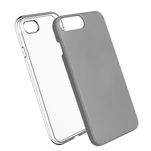 Silver Ibrido Case for iPhone 7/8 Plus