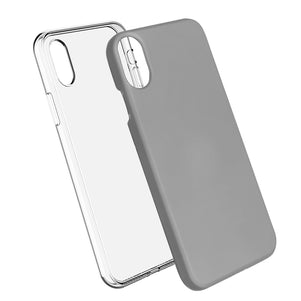 Silver Ibrido Case for iPhone X/XS