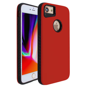 Dark Red Ibrido Skin Case for iPhone 7/8