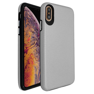 Silver Ibrido Tri Case for iPhone XS Max