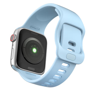 Light Blue Liquid Silicone iWatch Band 42/44mm