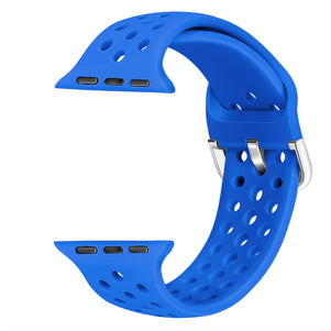 Ocean Blue Breathable Silicone iWatch Band 38/40mm