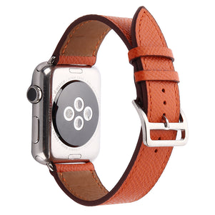 Orange Single Tour Leather iWatch Band 38/40mm