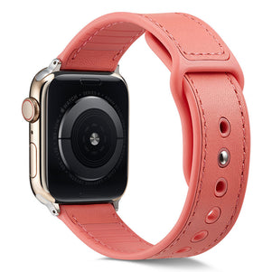 Orange TPU Leather iWatch Band 38/40mm