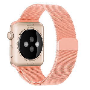 Orange iWatch Milanese Stainless Steel Loop Band 38/40mm