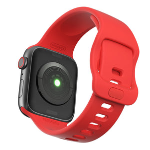 Red Liquid Silicone iWatch Band 42/44mm