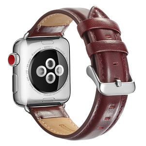 Red Luxury Leather iWatch Band 38/40mm