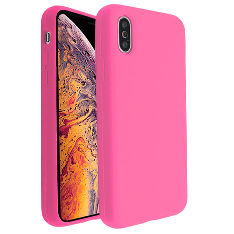 Hot Pink Silicona Case for iPhone X/XS