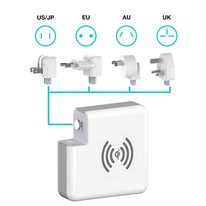 Super Charger 4in1 Universal 6700mAh Qi Wireless Charger & Power Bank White