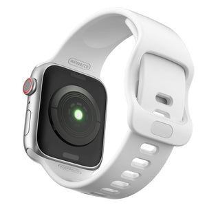 White Liquid Silicone iWatch Band 38/40mm