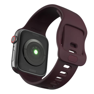 Wine Red Liquid Silicone iWatch Band 38/40mm